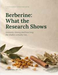 Cover of the free guide Berberine: What the Research Shows