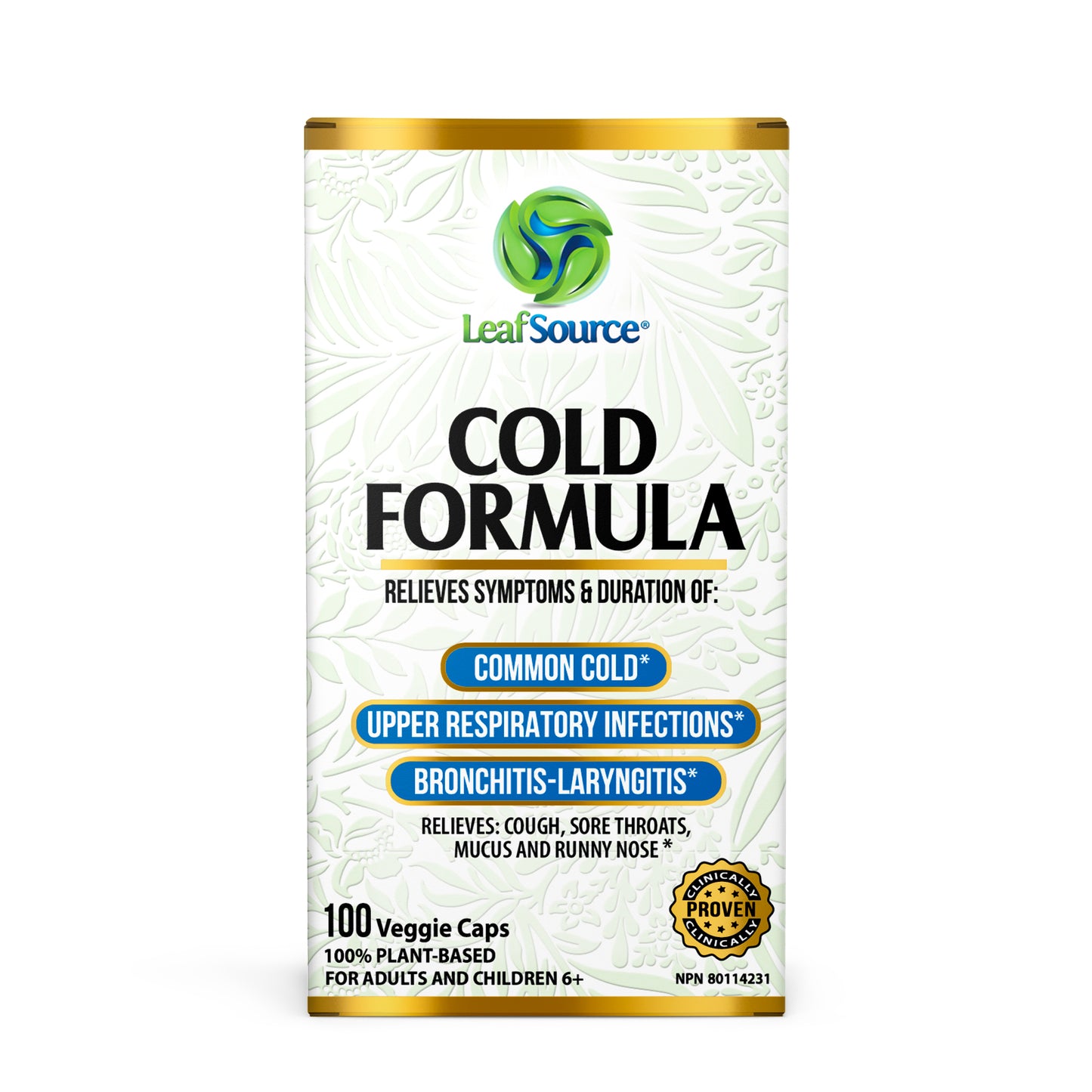 
                  
                    Cold Formula 100 veggie capsules - Proven Relief for Cold Season
                  
                