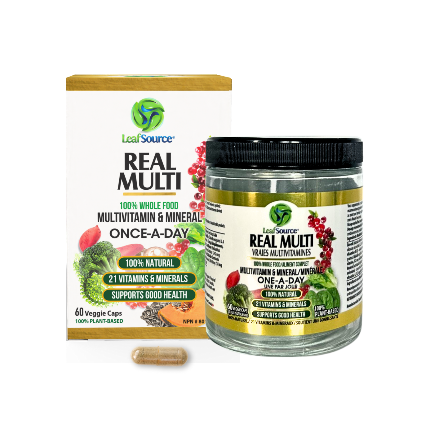 
                  
                    Real Multi 60 VCaps - One A Day Multivitamin
                  
                