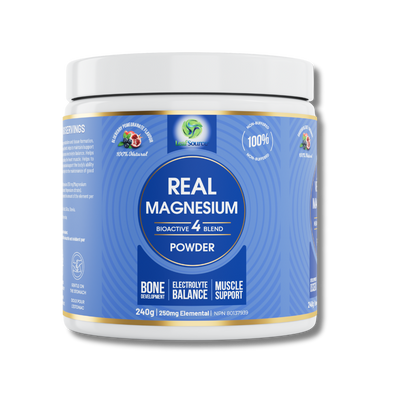 Real Magnesium 240 g Powder Pomegranate Blueberry
