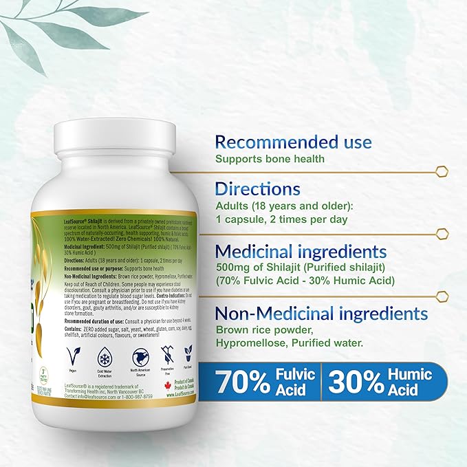 
                  
                    SHILAJIT containing Fulvic Acids & Humic Acids  LeafSource®
                  
                