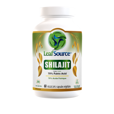SHILAJIT - 60 capsules  Fulvic Acids and Humic Acids  LeafSource®