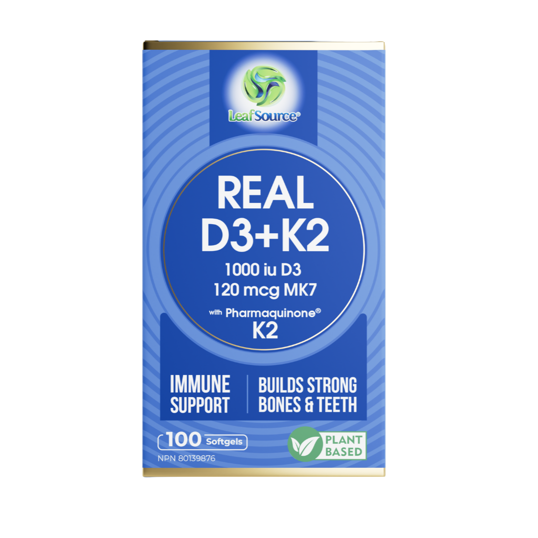Real D3 K2 (MK7) 100 SoftGel - Plant Based