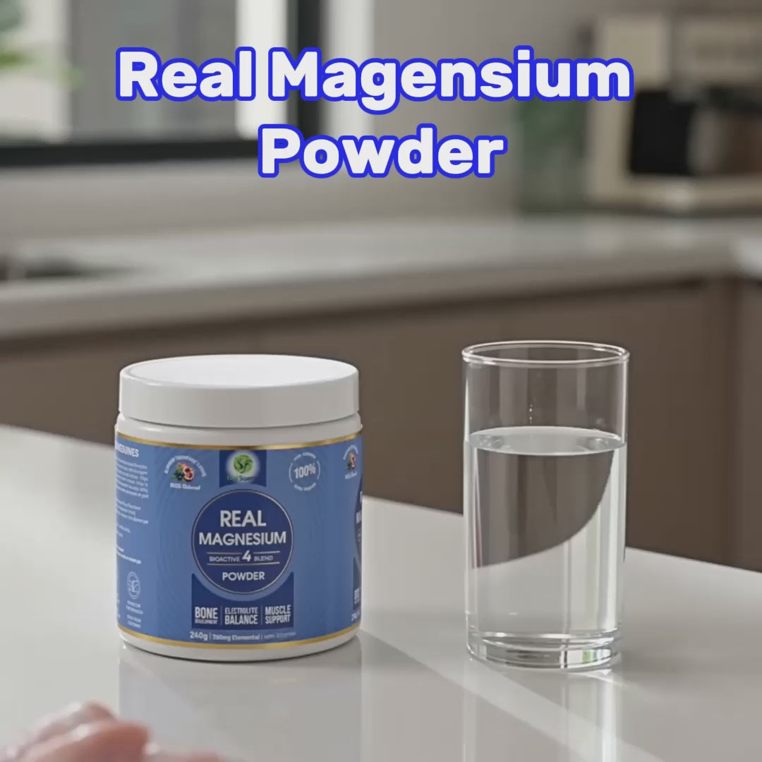 
                  
                    Load and play video in Gallery viewer, Real Magnesium 240 g Powder Pomegranate Blueberry
                  
                