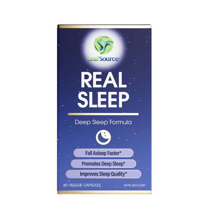 LeafSource Real Sleep capsules for restful, natural sleep