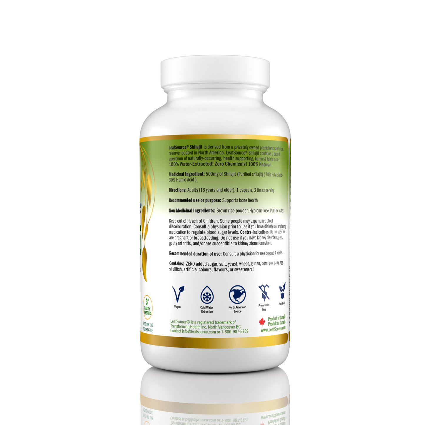 
                  
                    SHILAJIT - 60 capsules  Fulvic Acids and Humic Acids  LeafSource®
                  
                